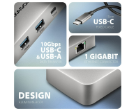 Axagon HMC-CUB83X2 USB-C 10Gbps DUAL 4K DISPLAY 7in1 hub - 1485458 - zdjęcie 8